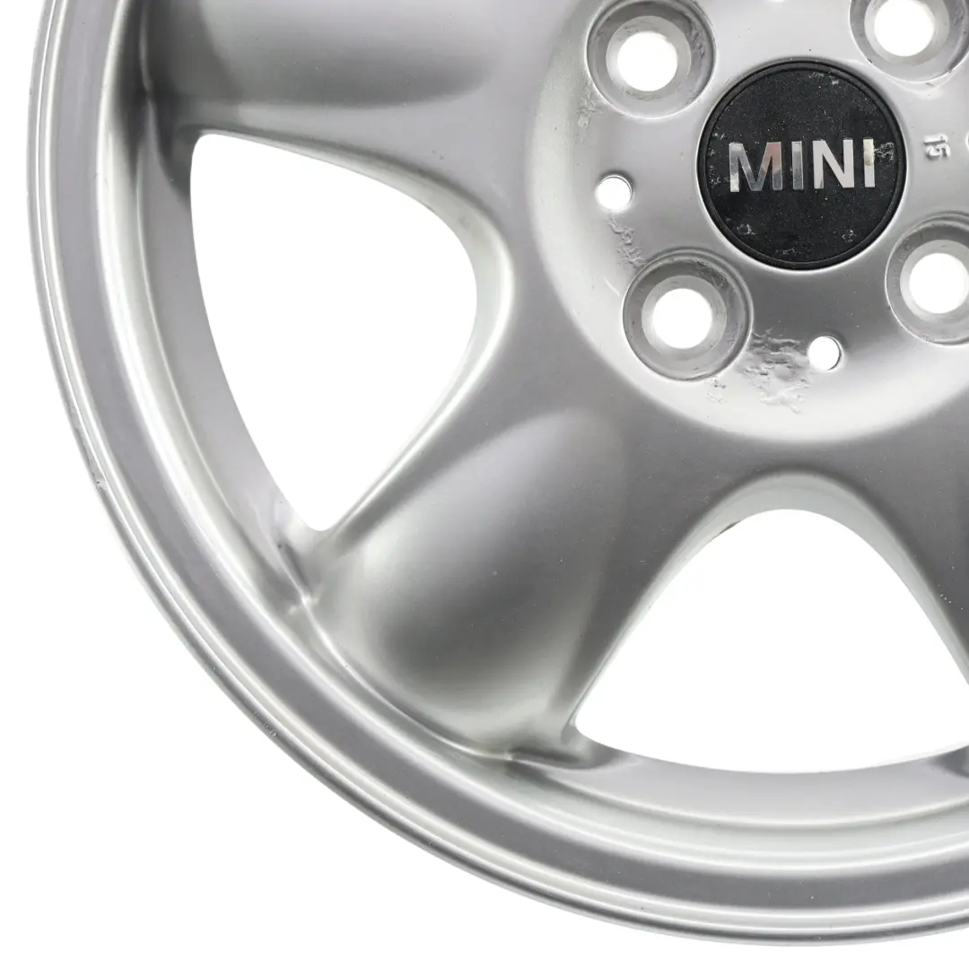 Mini One R50 R55 R56 Silver Wheel Alloy Rim 15" 5,5J 5-Start Spooler 100 - SKU 6768498-2 - Part number 6768498