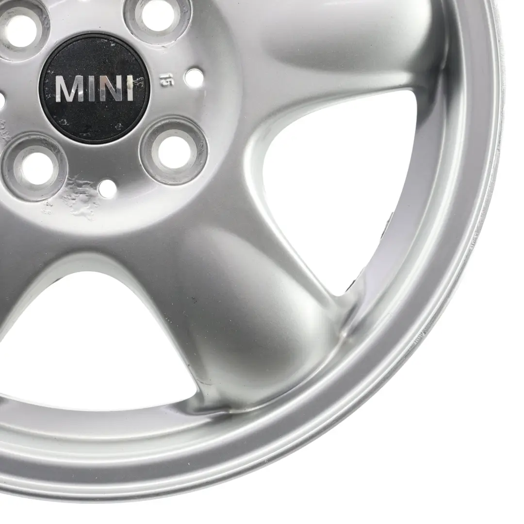 Mini One R50 R55 R56 Silver Wheel Alloy Rim 15" 5,5J 5-Start Spooler 100 - SKU 6768498-2 - Part number 6768498
