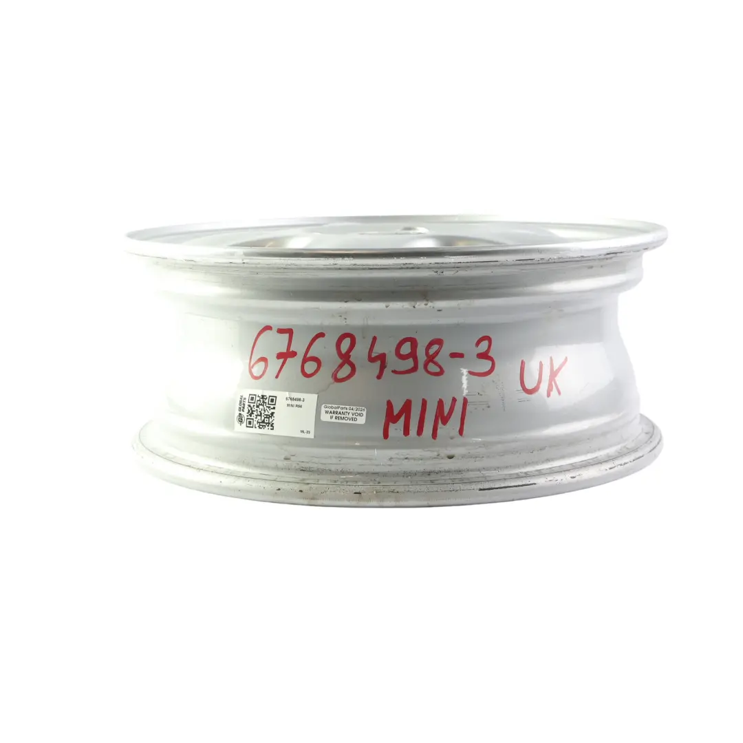 Alloy Rim 15" 5,5J 5-Start Spooler 100 to Mini Cooper One R50 R55 R56 Silver Wheel with Part number 6768498 Mini Cooper One R50 R55 R56 Silver Wheel Alloy Rim 15" 5,5J 5-Start Spooler 100 - SKU 6768498-3 - Part number 6768498