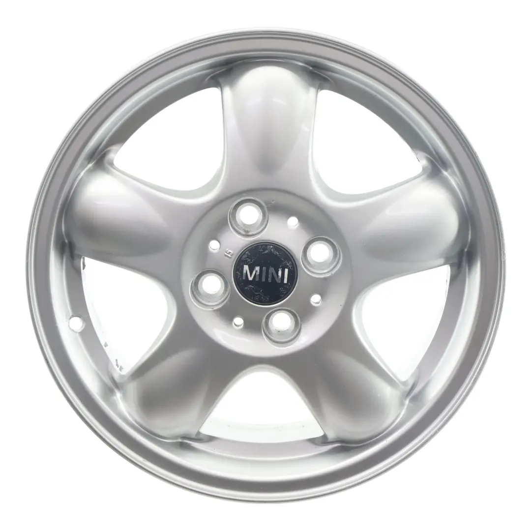 Mini Cooper R50 R56 Argent Jante Alliage 15" 5,5J ET:45 5-Start Spooler 100 - SKU 6768498-7 - Numéro de pièce 6768498
