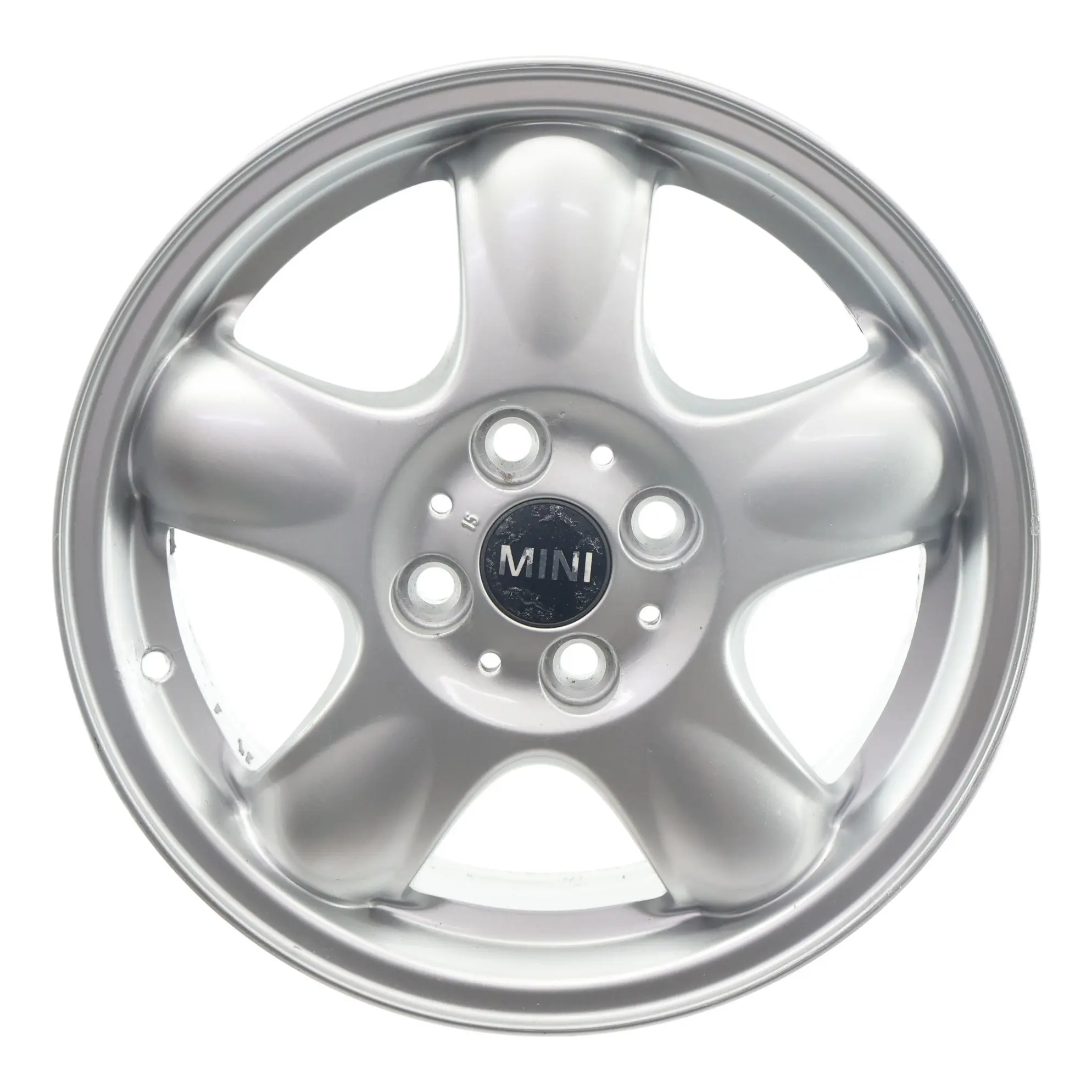 Mini Cooper R50 R56 Argent Jante Alliage 15" 5,5J ET:45 5-Start Spooler 100