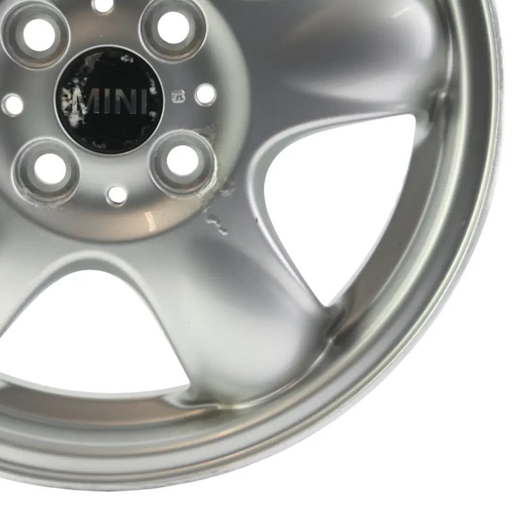 Mini Cooper One R50 R55 R56 Llanta Aleación Plata 15" 5,5J 5-Start 100 - SKU 6768498-8 - Número de pieza 6768498