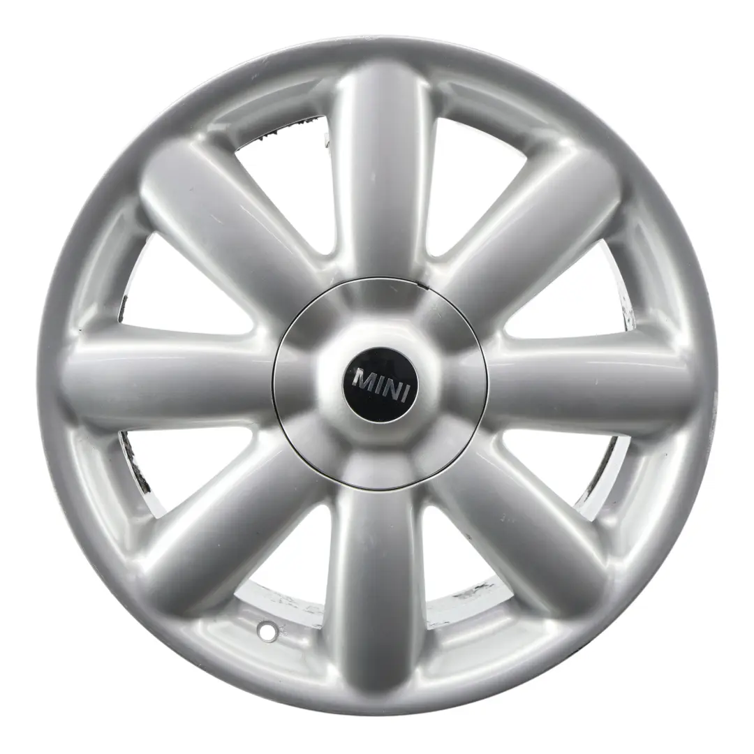 Alloy Rim 17" 7J Crown Spoke 104 to Mini Cooper One R50 R55 R56 R57 Silver Wheel with Part number 6769411 Mini Cooper One R50 R55 R56 R57 Silver Wheel Alloy Rim 17" 7J Crown Spoke 104 - SKU 6769411-3 - Part number 6769411
