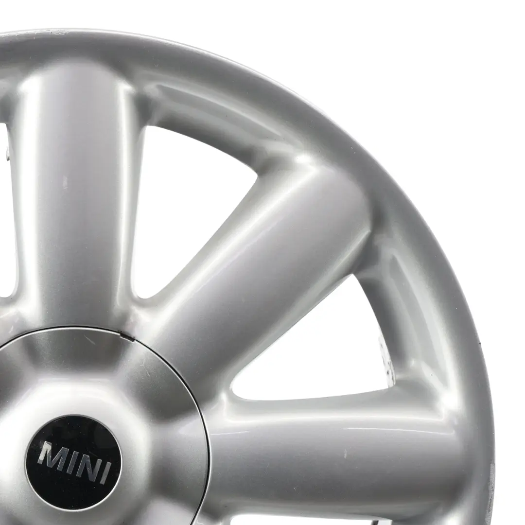 Alloy Rim 17" 7J Crown Spoke 104 to Mini Cooper One R50 R55 R56 R57 Silver Wheel with Part number 6769411 Mini Cooper One R50 R55 R56 R57 Silver Wheel Alloy Rim 17" 7J Crown Spoke 104 - SKU 6769411-3 - Part number 6769411