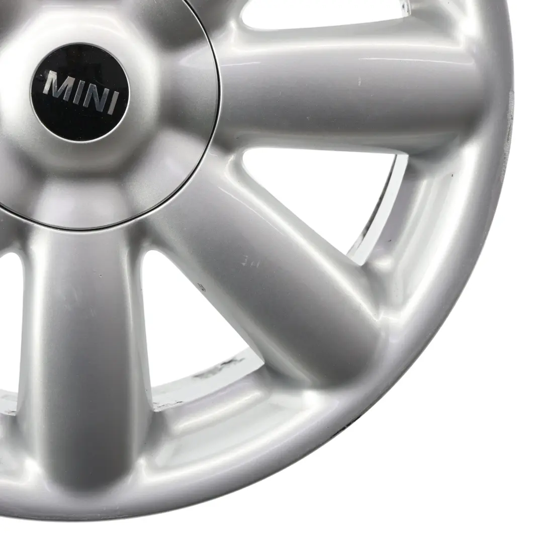Mini Cooper One R50 R55 R56 R57 Silver Wheel Alloy Rim 17" 7J Crown Spoke 104 - SKU 6769411-3 - Part number 6769411