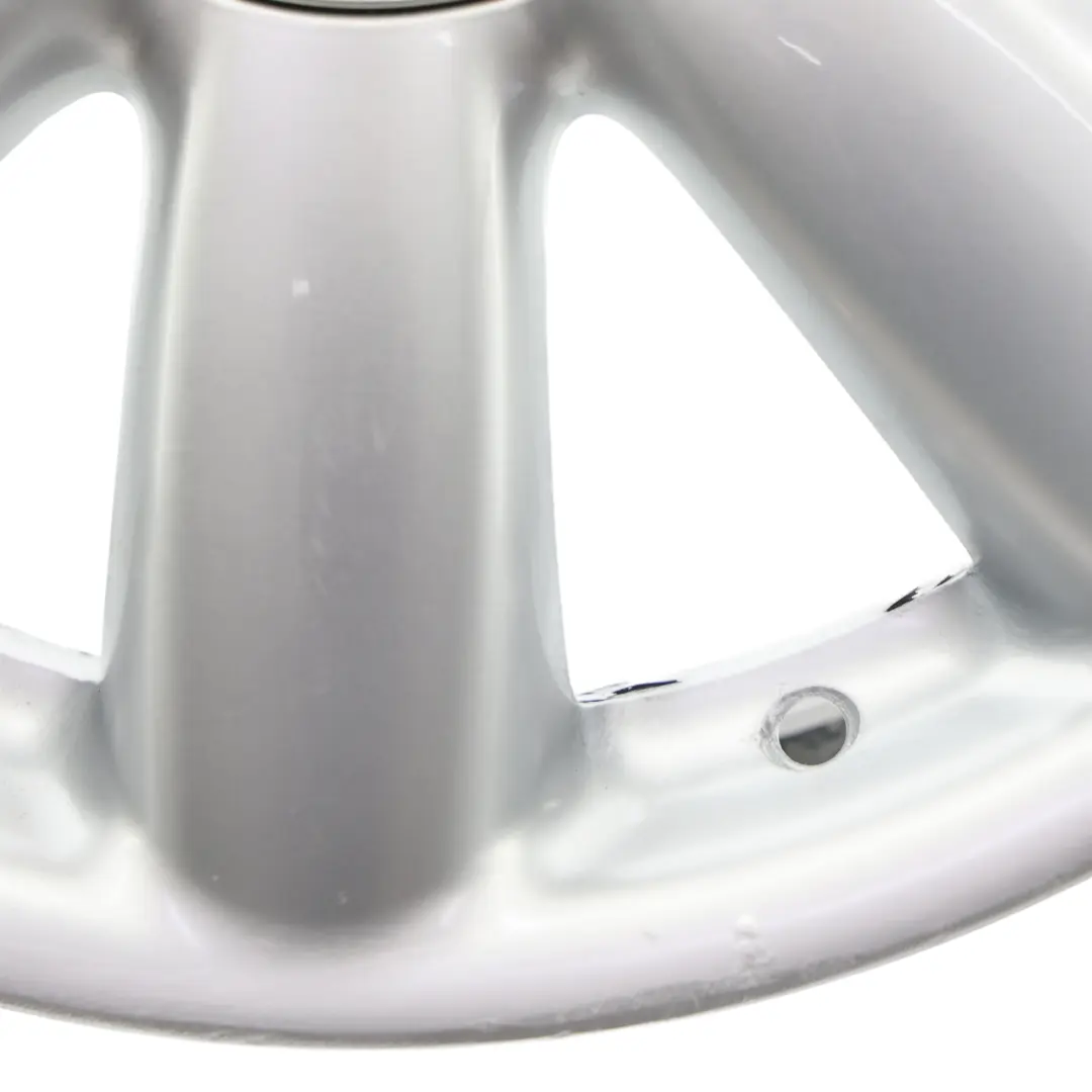 Silberne Leichtmetallfelge 17" 7J Crown Speichen 104 für Mini Cooper R50 R55 R56 R57 mit Teilenummer 6769411 Mini Cooper R50 R55 R56 R57 Silberne Leichtmetallfelge 17" 7J Crown Speichen 104 - SKU 6769411-5 - Teilenummer 6769411