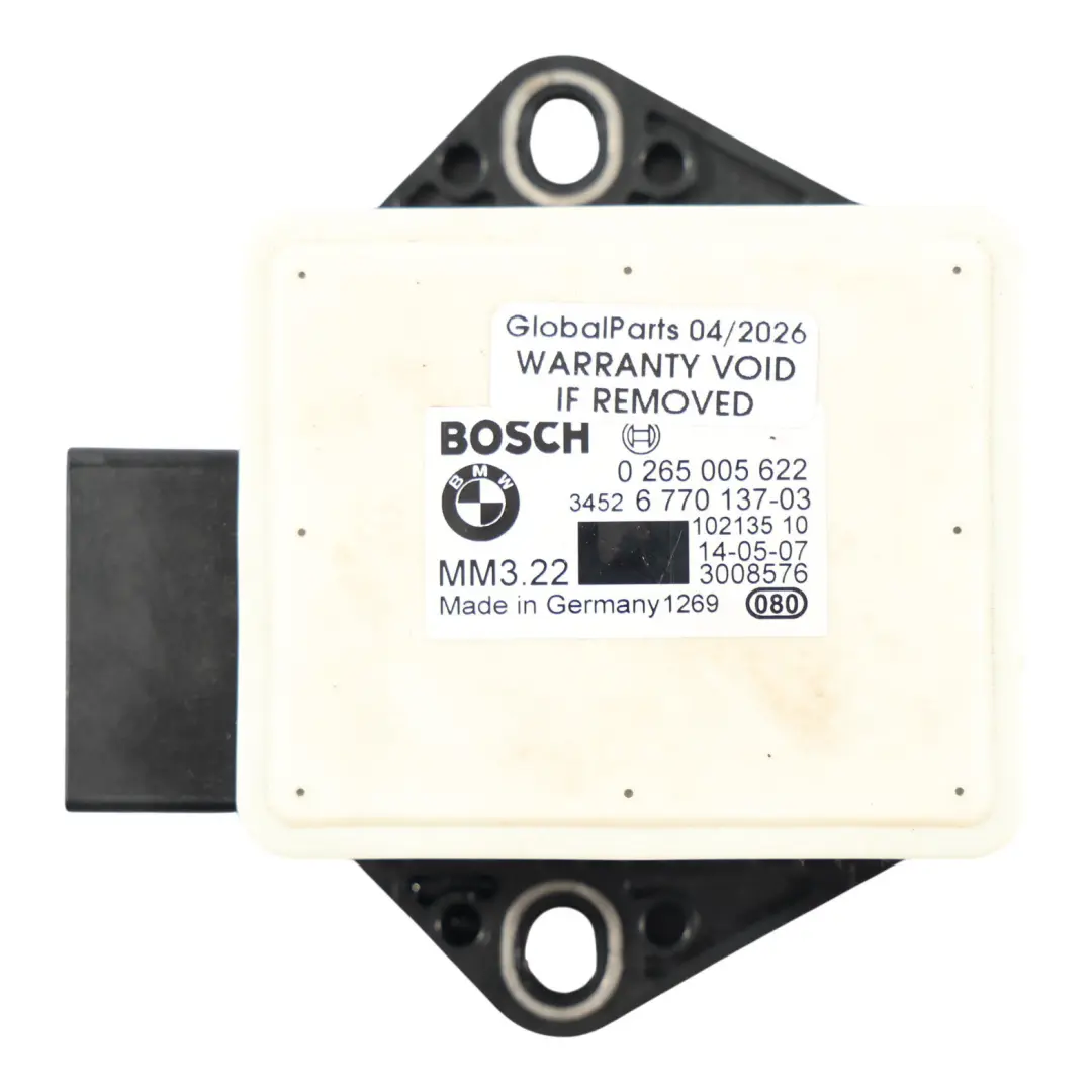 Sensore Velocità Accelerazione Imbardata per BMW E60 E61 E63 E64 E70 E71 con numero di parte 6770137 BMW E60 E61 E63 E64 E70 E71 Sensore Velocità Accelerazione Imbardata - SKU 6770137 - Numero di parte 6770137
