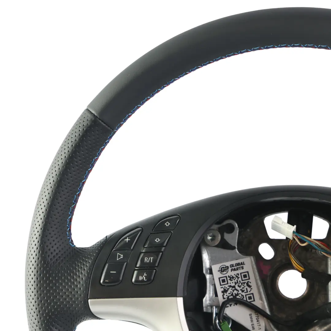 Neuf en Cuir Noir Volant Sport 3 Rayons Sport Volant M Colore Fils pour BMW E46 à propos du numéro de pièce 6770417 BMW E46 Neuf en Cuir Noir Volant Sport 3 Rayons Sport Volant M Colore Fils - SKU 6770417-1 - Numéro de pièce 6770417