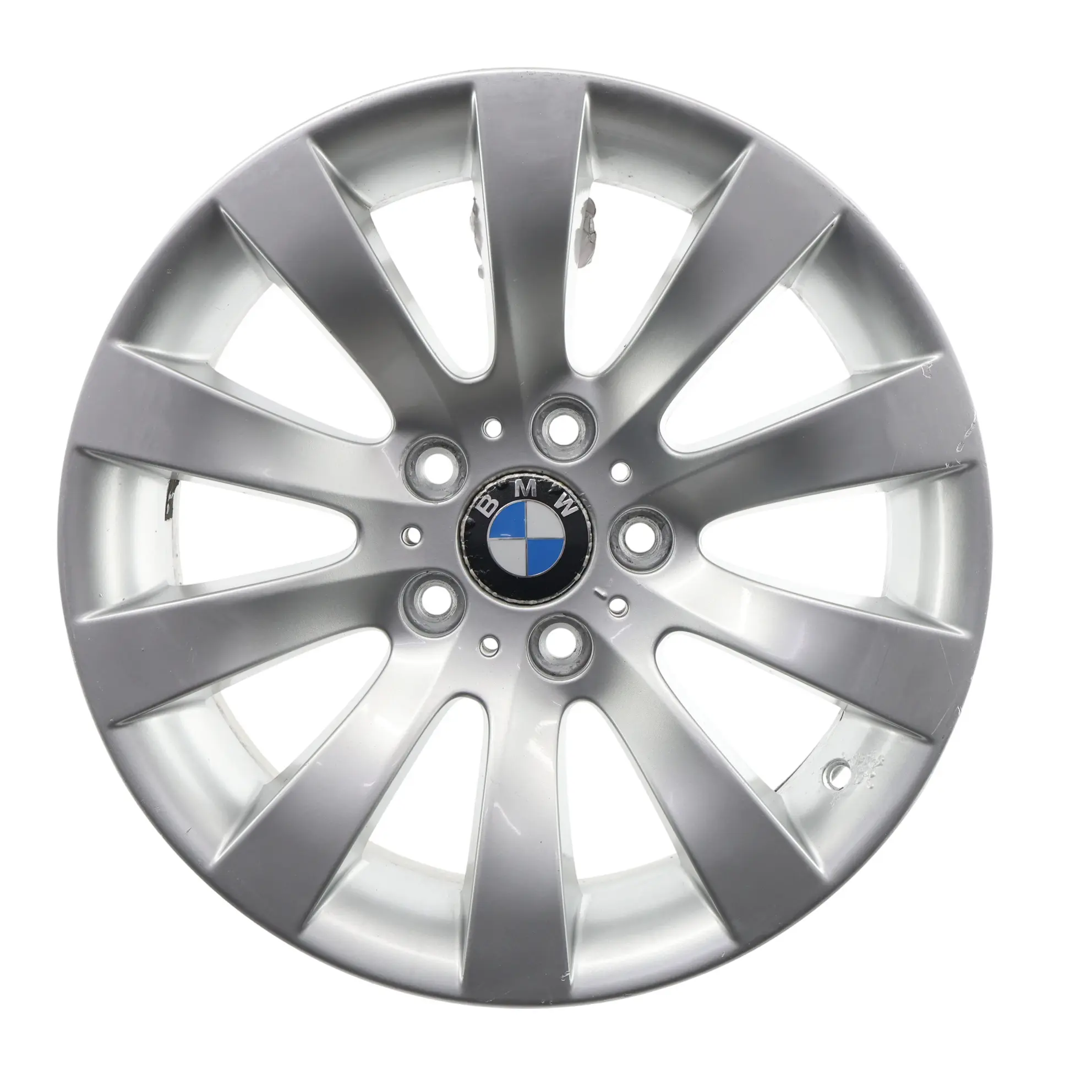 BMW E60 E61 Silver Alloy Wheel Rim 17" Radial Spoke 244 7,5J ET:20 6777347