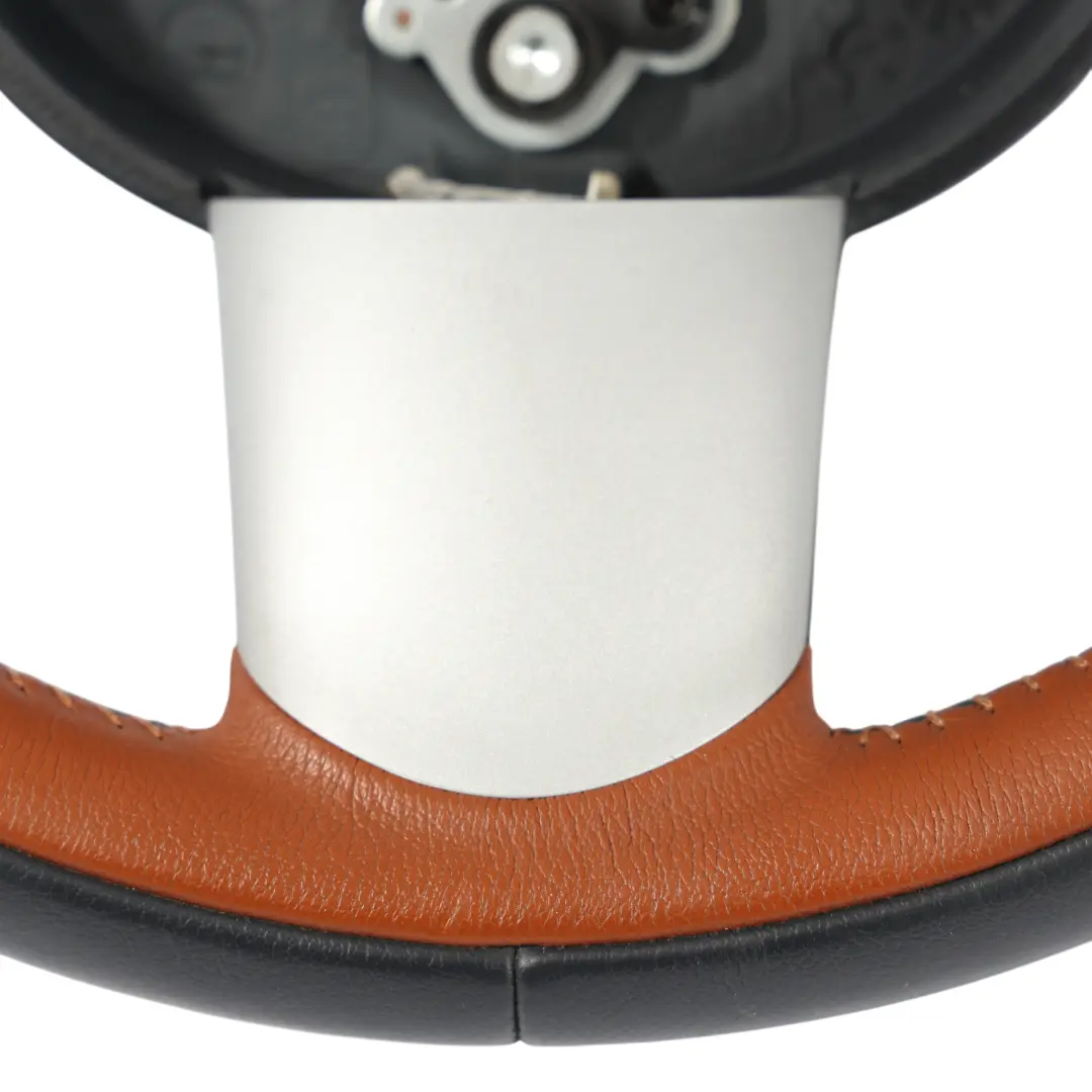 Steering Wheel Sport Black Brown Leather Mulifunction to Mini R50 R52 R53 with Part number 6778149 Mini R50 R52 R53 Steering Wheel Sport Black Brown Leather Mulifunction - SKU 6778149 - Part number 6778149