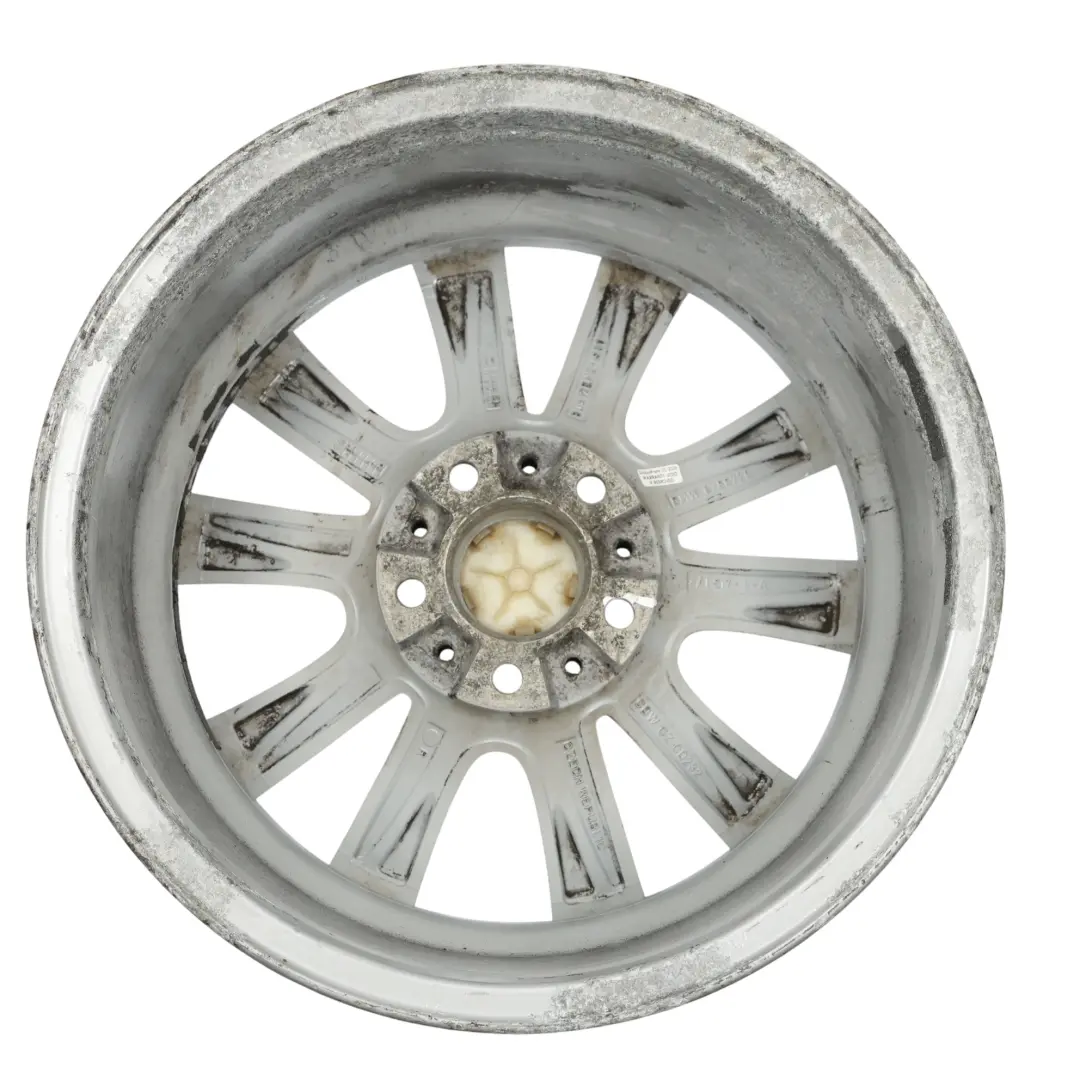 BMW F10 F11 F12 Silver Alloy Wheel Rim 17" V Spoke 236 8J ET:30 - SKU 6780720-2 - Part number 6780720