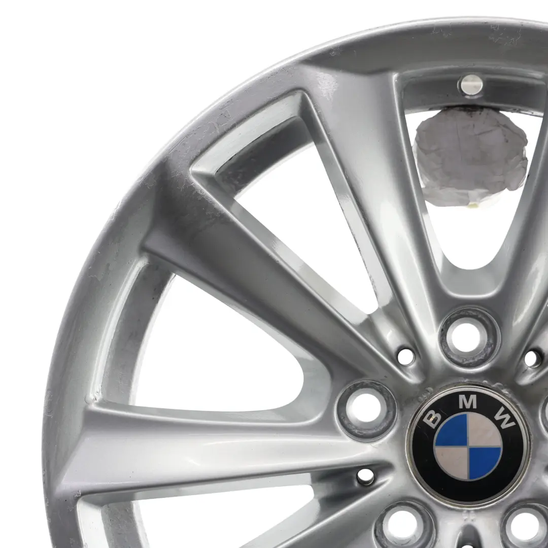 BMW F10 F11 F12 Silver Alloy Wheel Rim 17" V Spoke 236 8J ET:30 - SKU 6780720-2 - Part number 6780720