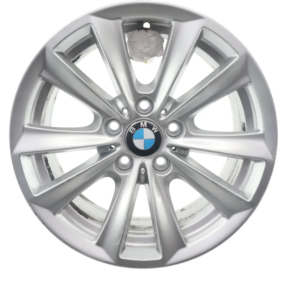 BMW F10 F11 F12 Silberne Leicht Metall Felge 17" V-Speiche 236 8J ET:30 - SKU 6780720-3 - Teilenummer 6780720