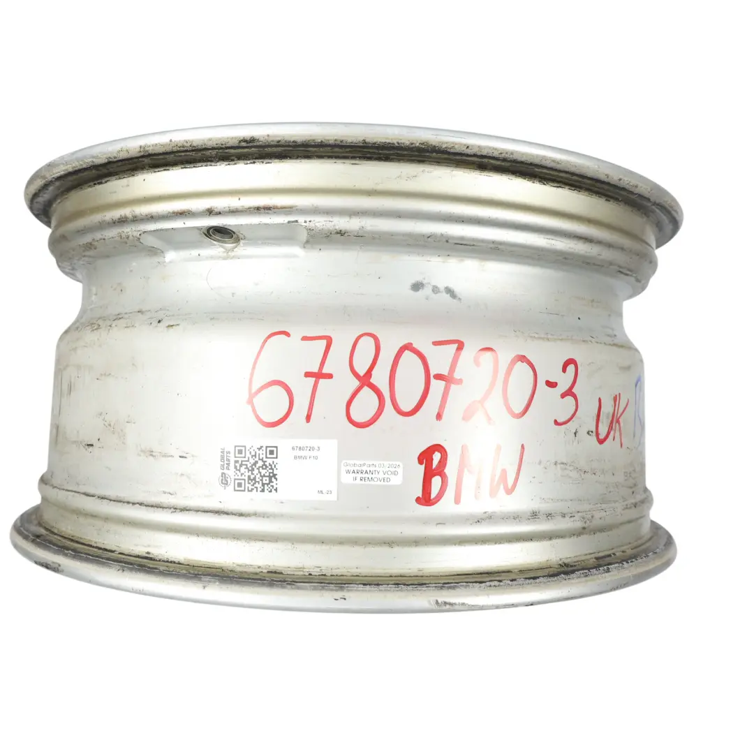 BMW F10 F11 F12 Silver Alloy Wheel Rim 17" V Spoke 236 8J ET:30 - SKU 6780720-3 - Part number 6780720