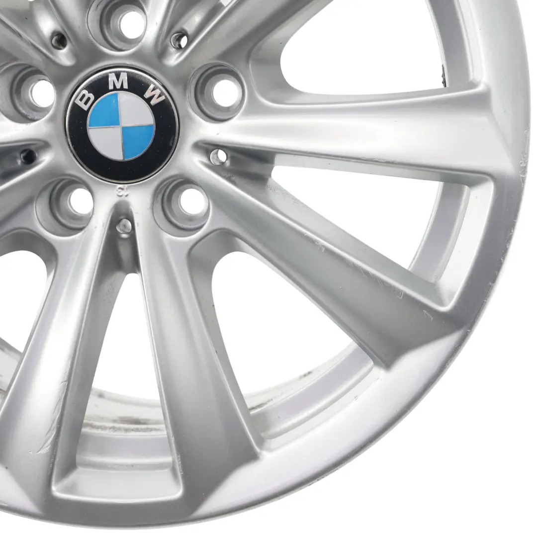 BMW F10 F11 F12 Silver Alloy Wheel Rim 17" V Spoke 236 8J ET:30 - SKU 6780720-3 - Part number 6780720