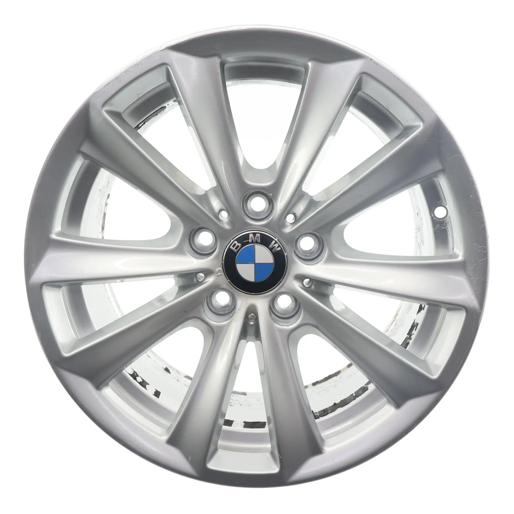 BMW F10 F11 F12 Silver Alloy Wheel Rim 17" V Spoke 236 8J ET:30 6780720