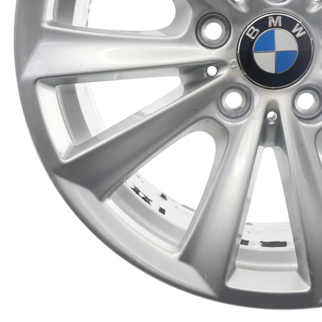 BMW F10 F11 F12 Silver Alloy Wheel Rim 17" V Spoke 236 8J ET:30 - SKU 6780720-4 - Part number 6780720
