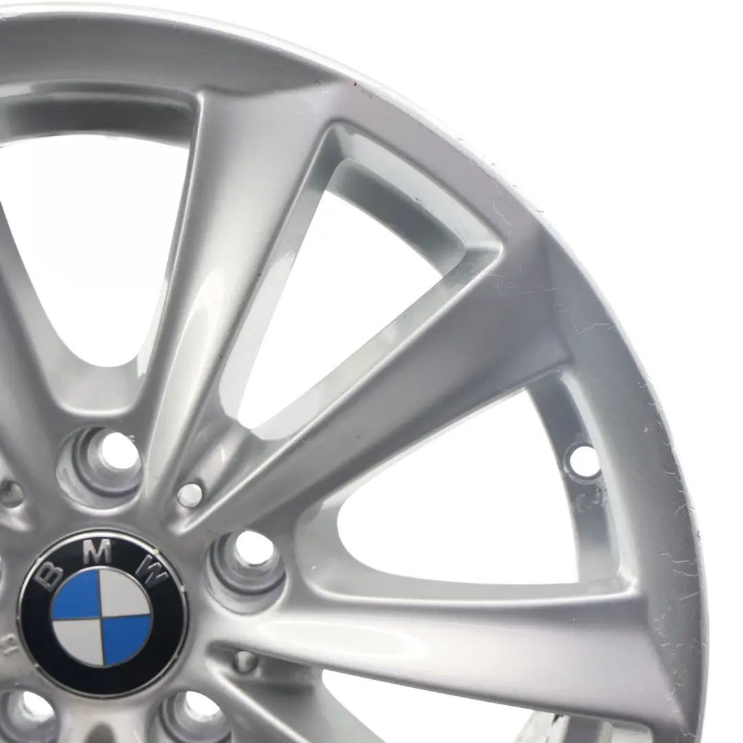 BMW F10 F11 F12 Silver Alloy Wheel Rim 17" V Spoke 236 8J ET:30 - SKU 6780720-4 - Part number 6780720