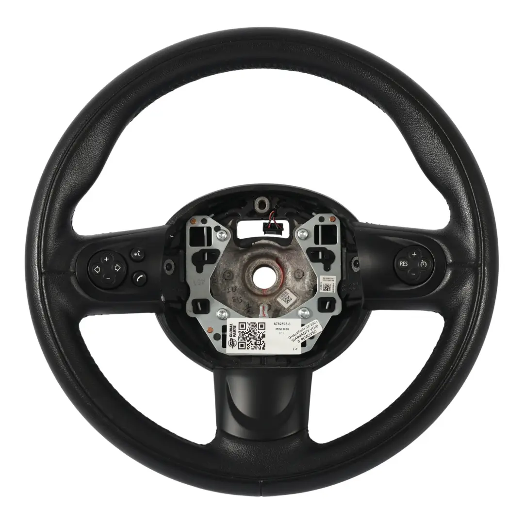 Nero Pelle Sport Multifunzione per Mini Cooper R56 R60 Volante con numero di parte 6782595 Mini Cooper R56 R60 Volante Nero Pelle Sport Multifunzione - SKU 6782595-6 - Numero di parte 6782595