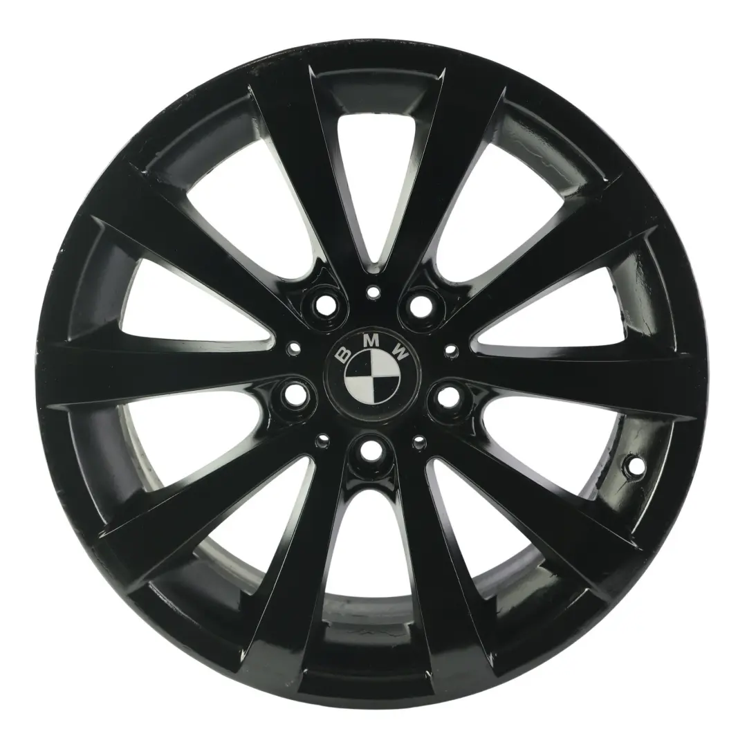 Schwarz Alufelge V-Speiche 285 17" ET:34 8J für BMW E90 E91 E92 mit Teilenummer 6783631 BMW E90 E91 E92 Schwarz Alufelge V-Speiche 285 17" ET:34 8J - SKU 6783631-9 - Teilenummer 6783631