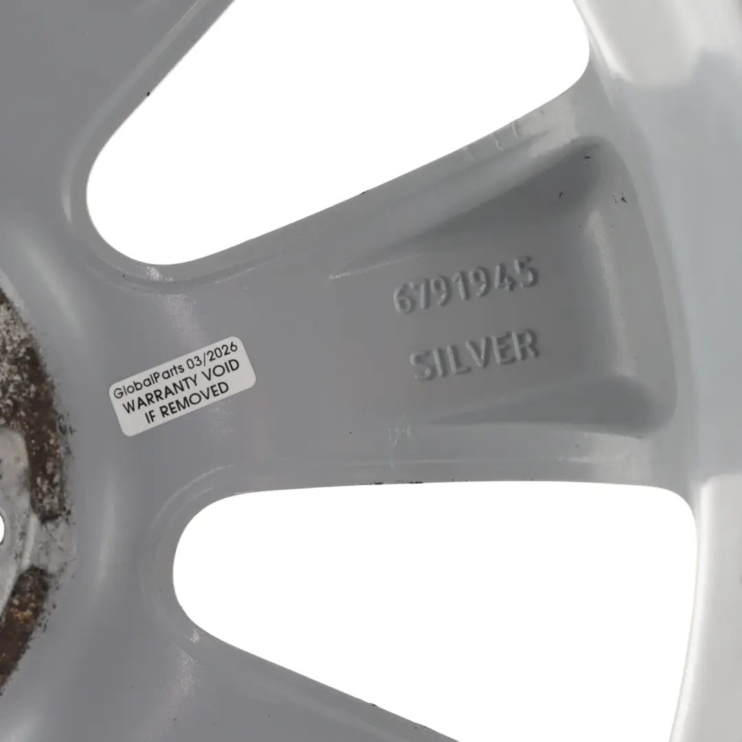 Mini Cooper R55 R56 R57 Silver Wheel Alloy Rim 17" 7J ET:48 Conical Spoke 121 - SKU 6791945-2 - Part number 6791945