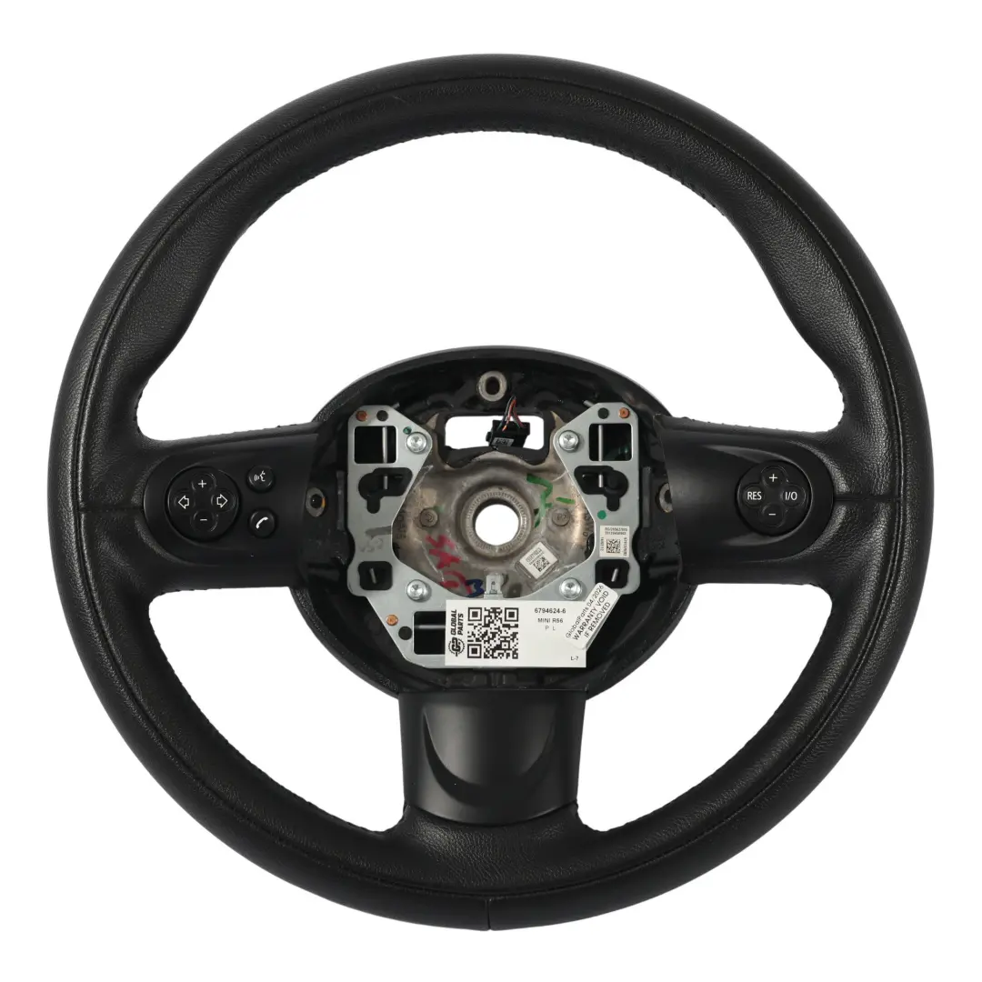Mini Cooper R55 R56 LCI R60 Volant Cuir Noir Sport Multifonction - SKU 6794624-6 - Numéro de pièce 6794624