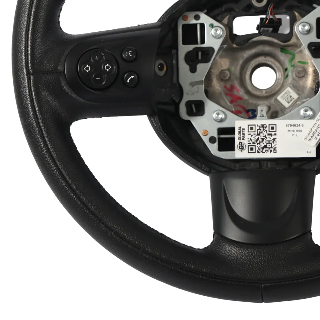Kierownica Czarna Skóra Sport Multifunkcja do Mini Cooper R55 R56 LCI R60 o numerze 6794624 Mini Cooper R55 R56 LCI R60 Kierownica Czarna Skóra Sport Multifunkcja - SKU 6794624-6 - Numer Części 6794624