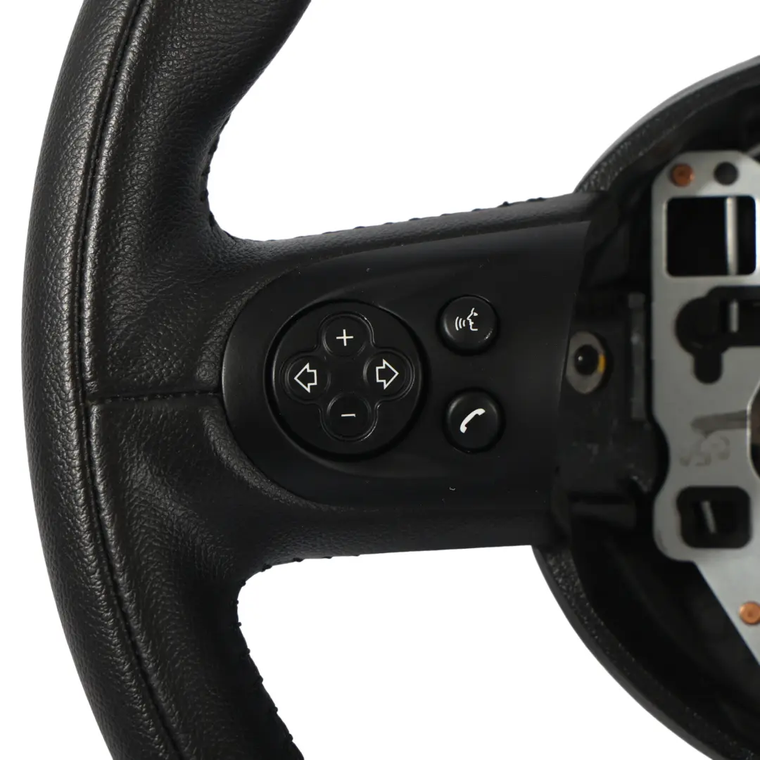 Steering Wheel Black Leather Sports Multifunction to Mini Cooper R55 R56 LCI R60 with Part number 6794624 Mini Cooper R55 R56 LCI R60 Steering Wheel Black Leather Sports Multifunction - SKU 6794624-6 - Part number 6794624