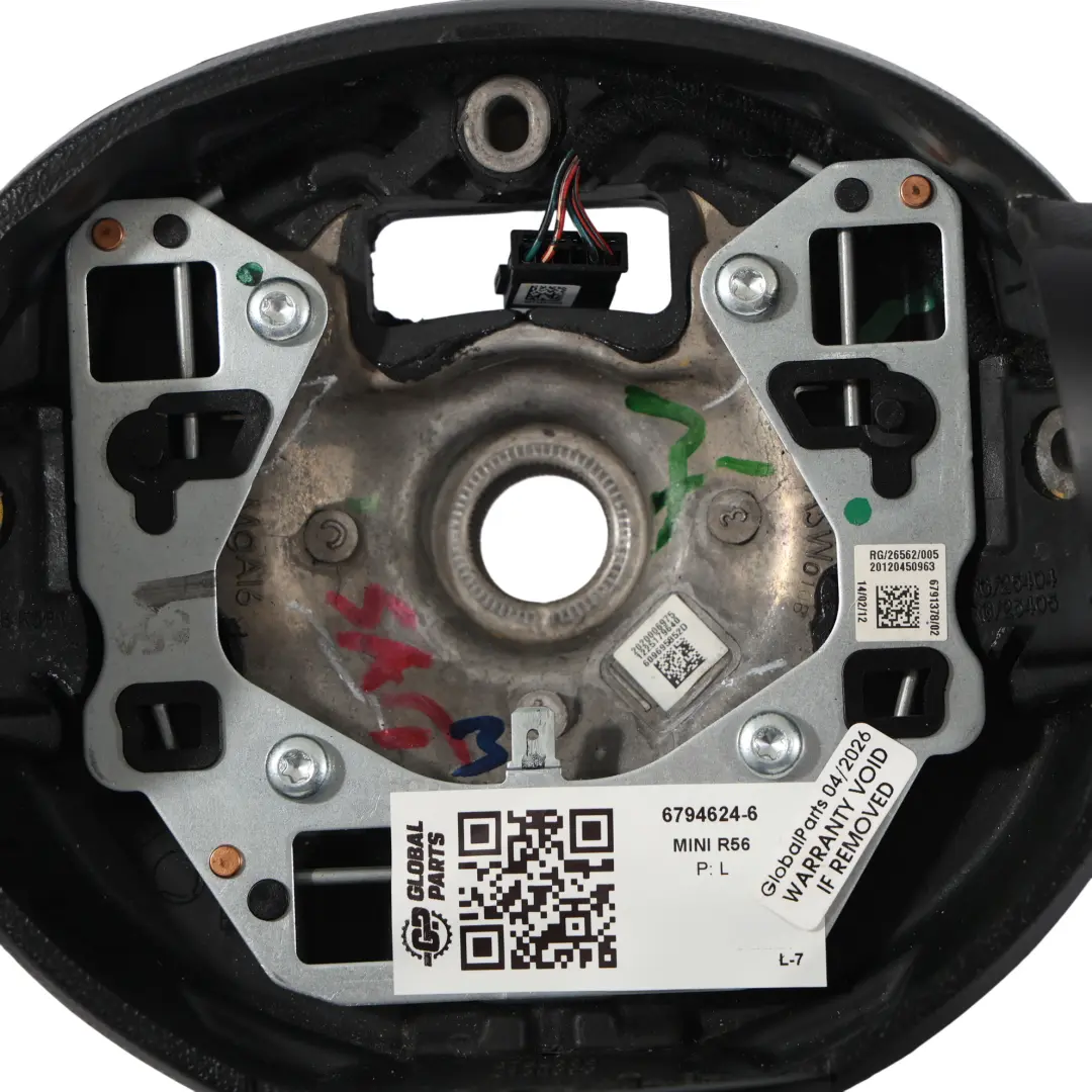 Mini Cooper R55 R56 LCI R60 Volante Nero Pelle Sport Multifunzione - SKU 6794624-6 - Numero di parte 6794624