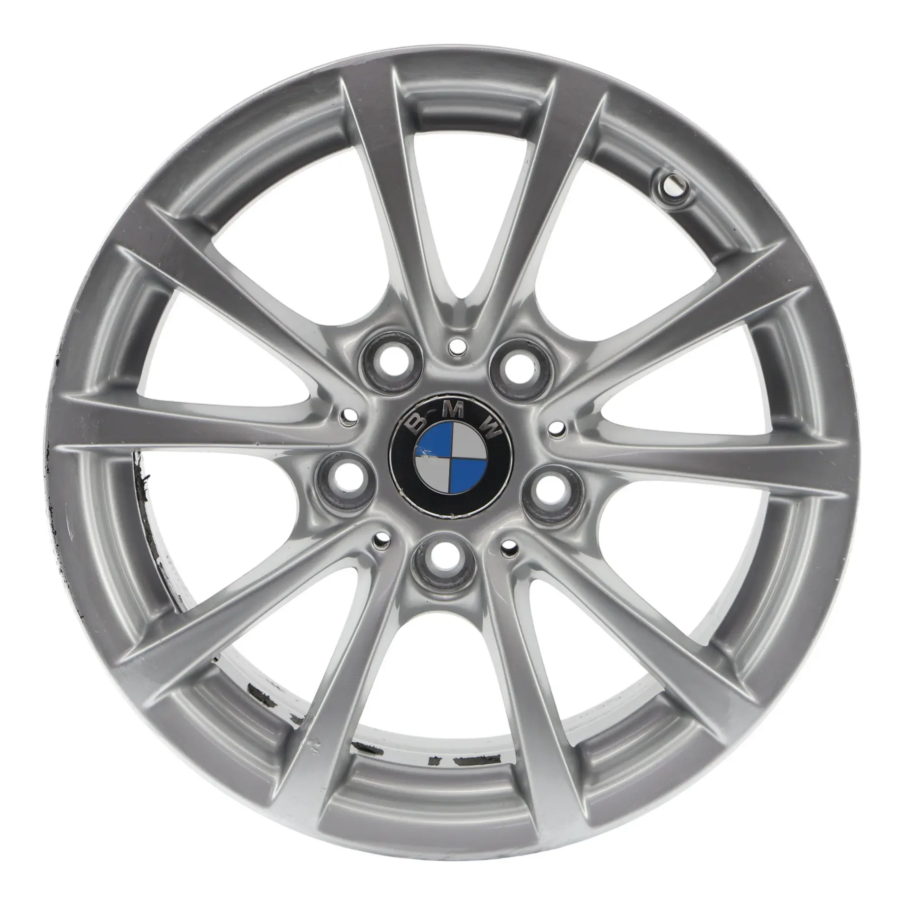 BMW F30 F31 F36 Silver Alloy Wheel Rim 16" 7J ET:31 V-spoke 390 6796236