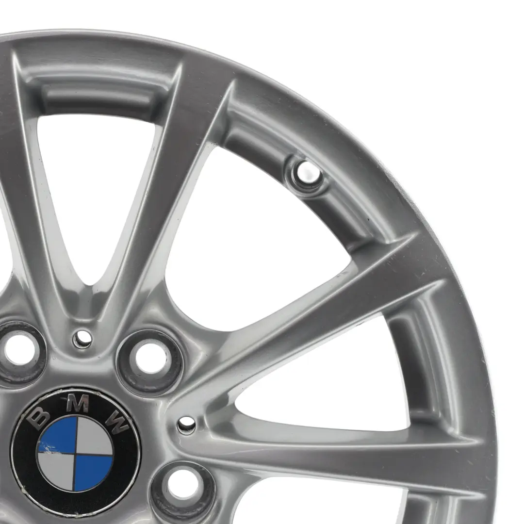 BMW F30 F31 F36 Silberne Leicht Metall Felge 16" 7J ET:31 V-Speiche 390 - SKU 6796236-1 - Teilenummer 6796236