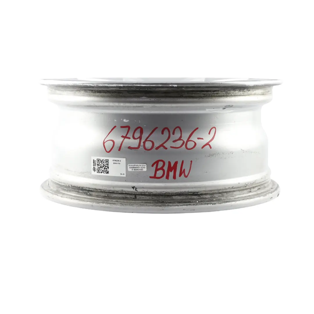 llanta de aleación de plata 16 "7J ET:31 V-radios 390 para BMW F30 F31 F36 con número de pieza 6796236 BMW F30 F31 F36 llanta de aleación de plata 16 "7J ET:31 V-radios 390 - SKU 6796236-2 - Número de pieza 6796236