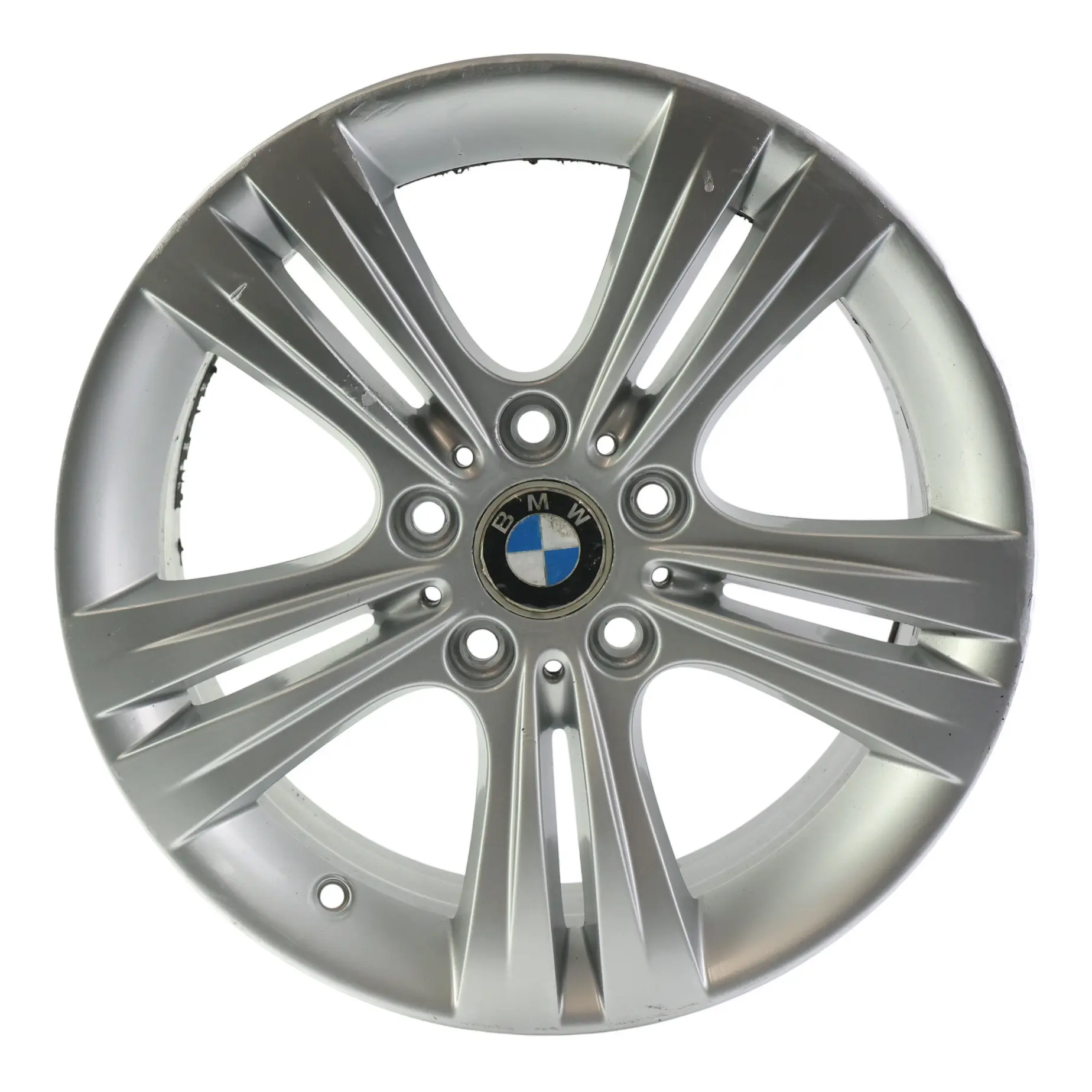 BMW F30 F31 F32 Silver Alloy Wheel Rim 17" Double Spoke 392 ET:37 7,5J 6796239