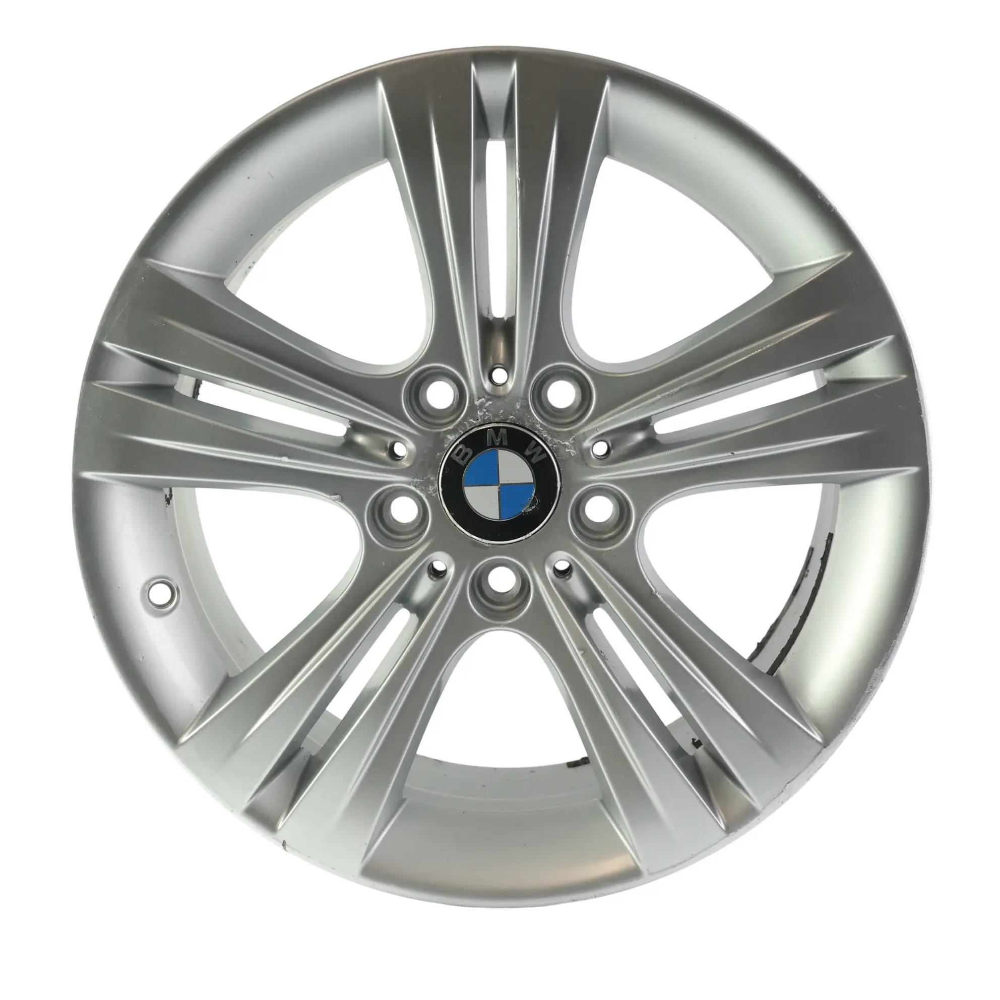 BMW F30 F31 F32 Silver Alloy Wheel Rim 17" Double Spoke 392 ET:37 7,5J 6796239