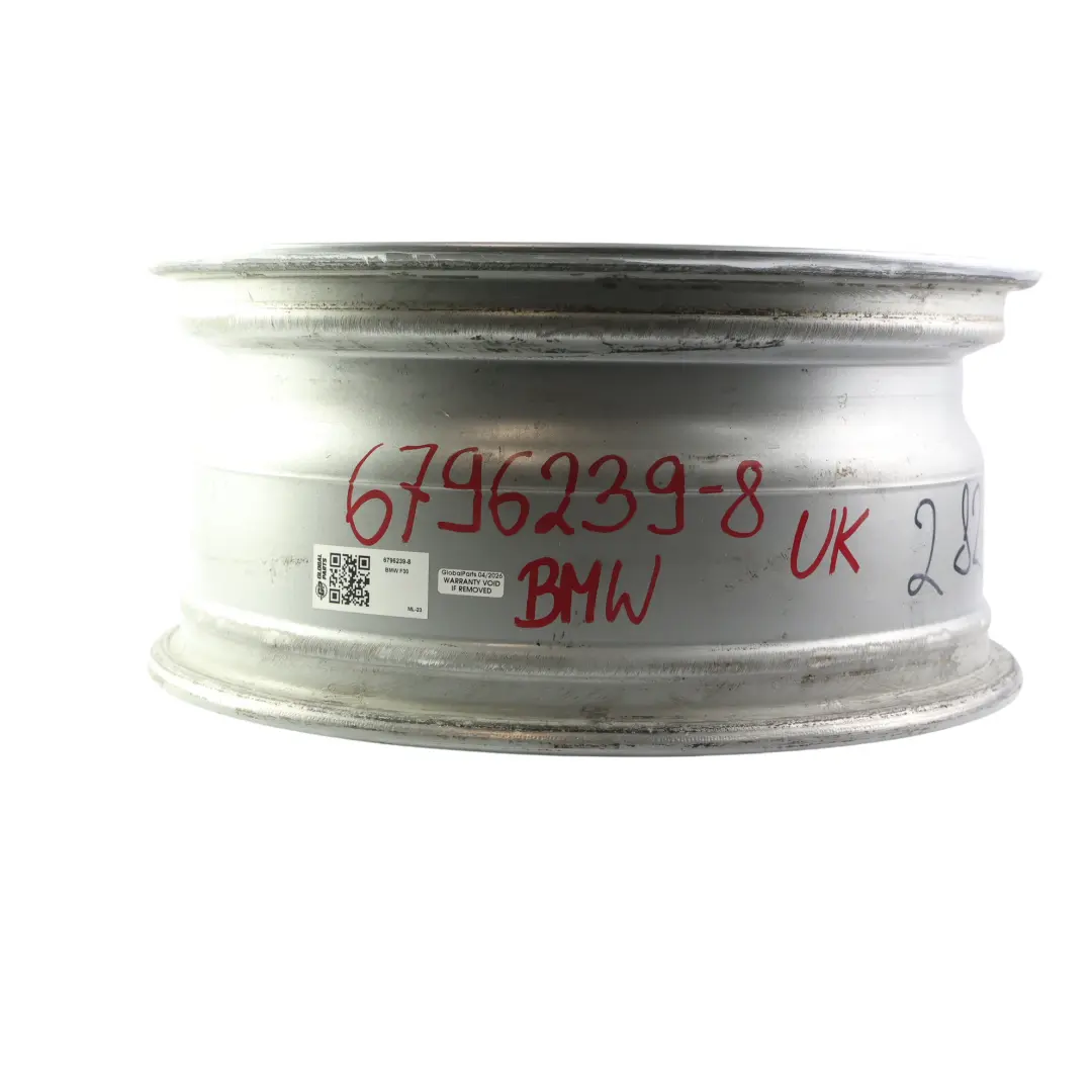 BMW F30 F31 F32 Silver Alloy Wheel Rim 17" Double Spoke 392 ET:37 7,5J - SKU 6796239-8 - Part number 6796239
