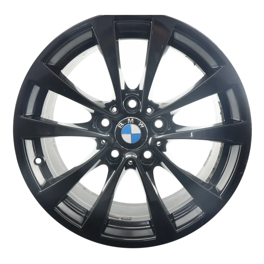 Schwarz Alu Felge 17" 7.5J ET37 V-Speiche 395 für BMW F30 F31 F32 F33 mit Teilenummer 6796244 BMW F30 F31 F32 F33 Schwarz Alu Felge 17" 7.5J ET37 V-Speiche 395 - SKU 6796244-5 - Teilenummer 6796244