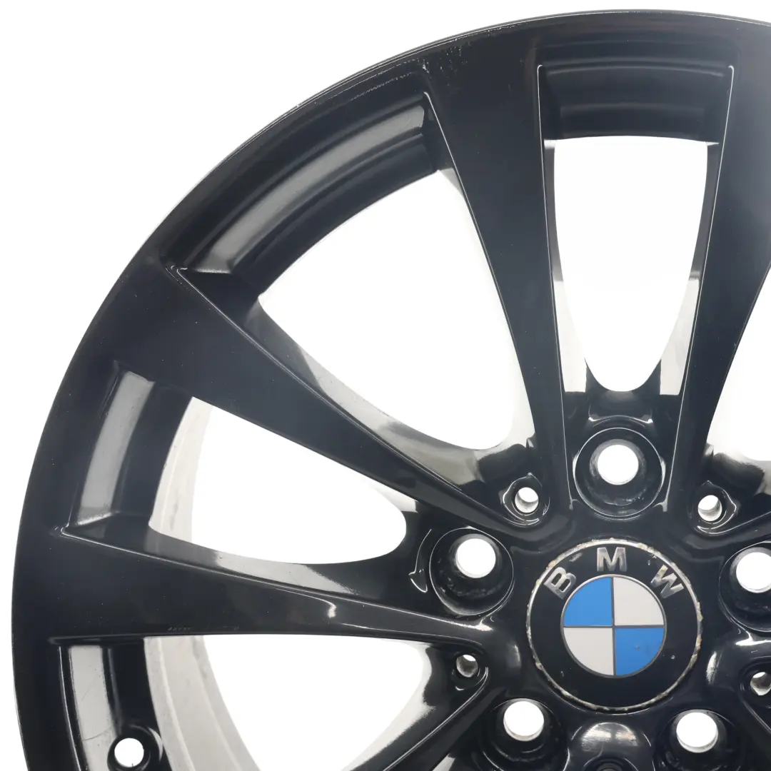 Schwarz Alu Felge 17" 7.5J ET37 V-Speiche 395 für BMW F30 F31 F32 F33 mit Teilenummer 6796244 BMW F30 F31 F32 F33 Schwarz Alu Felge 17" 7.5J ET37 V-Speiche 395 - SKU 6796244-5 - Teilenummer 6796244