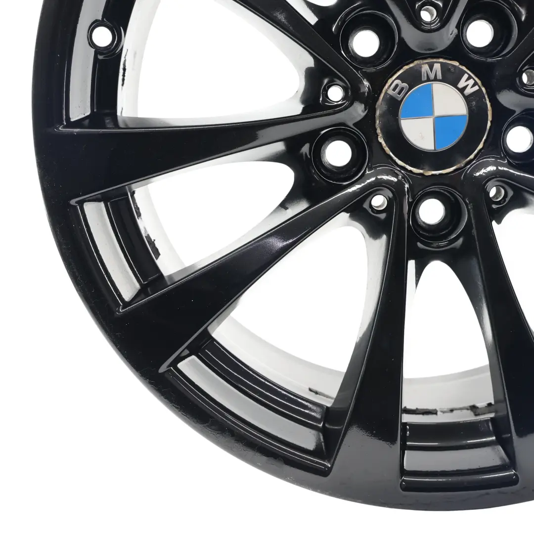 BMW F30 F31 F32 F33 Rear Alloy Wheel Rim Black 17" 8.5J ET47 V-Spoke 395 - SKU 6796245-4 - Part number 6796245