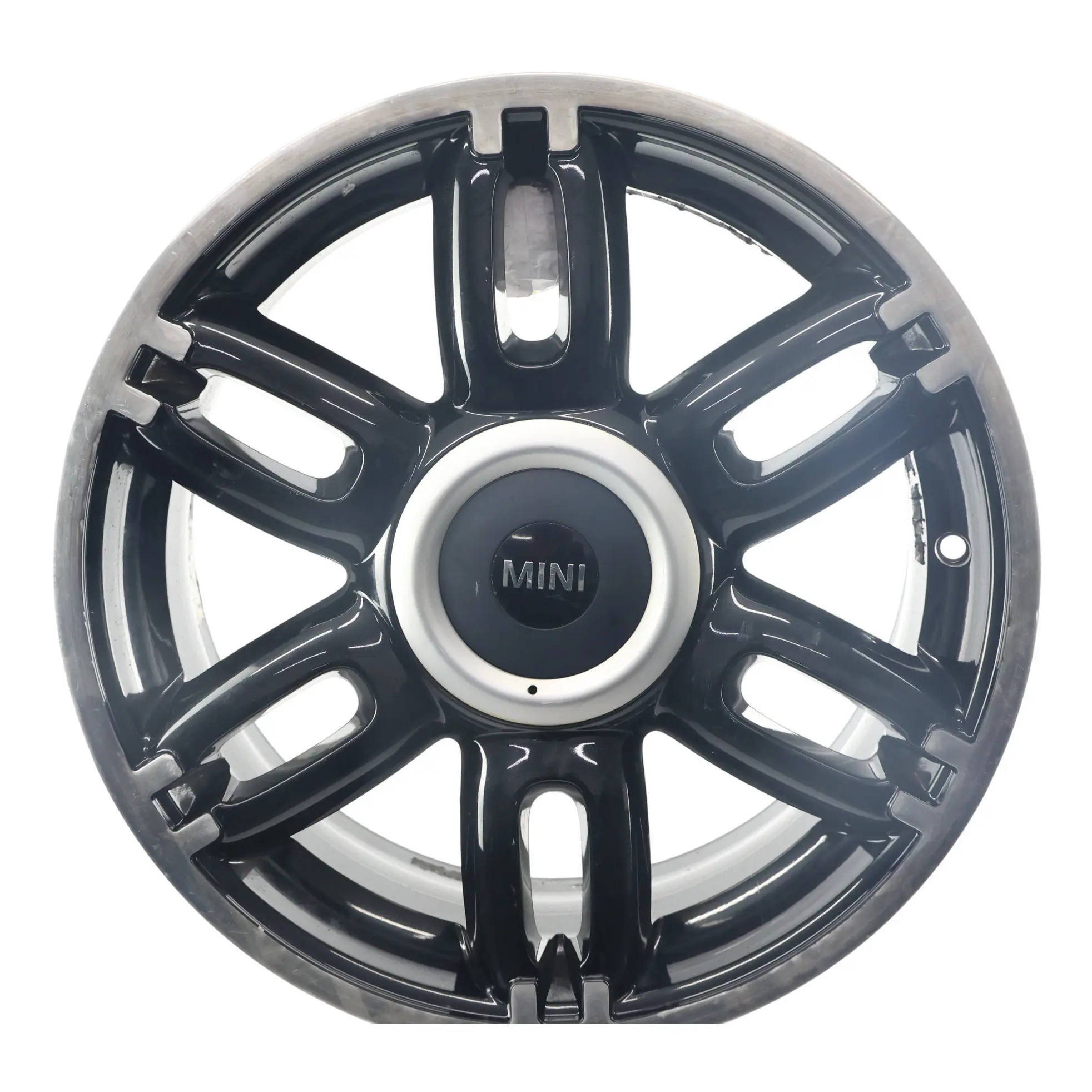 Mini Cooper One R55 R56 R57 Jante Alliage Noire 17" 7J ET:48 Twin Spoke 128