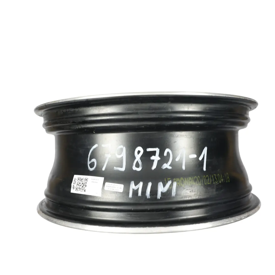 Mini Cooper One R55 R56 R57 Black Wheel Alloy Rim 17" 7J ET:48 Twin Spoke 128 - SKU 6798721-1 - Part number 6798721