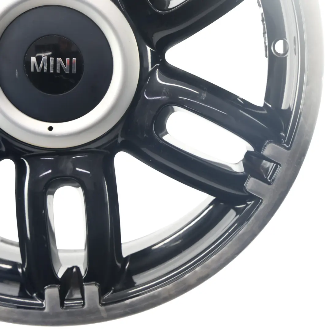 Mini Cooper One R55 R56 R57 Black Wheel Alloy Rim 17" 7J ET:48 Twin Spoke 128 - SKU 6798721-1 - Part number 6798721