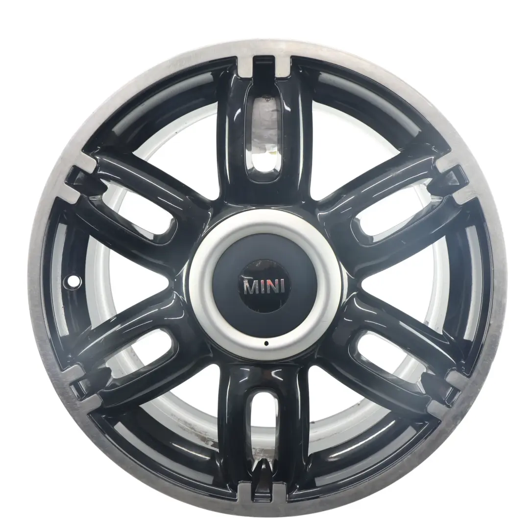 Mini Cooper One R55 R56 R57 Black Wheel Alloy Rim 17" ET:48 7J Twin Spoke 128 - SKU 6798721-2 - Part number 6798721