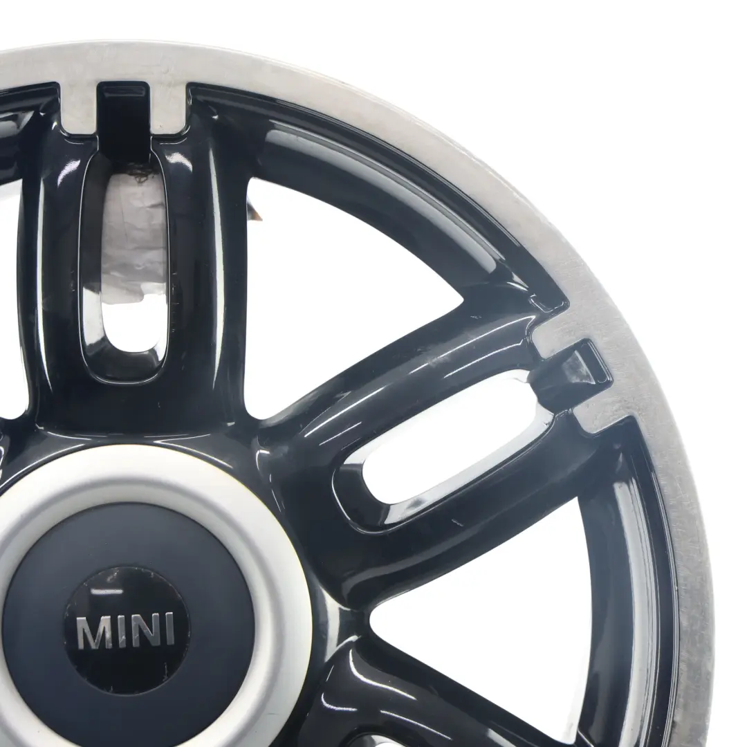 Mini Cooper One R55 R56 R57 Black Wheel Alloy Rim 17" ET:48 7J Twin Spoke 128 - SKU 6798721-2 - Part number 6798721