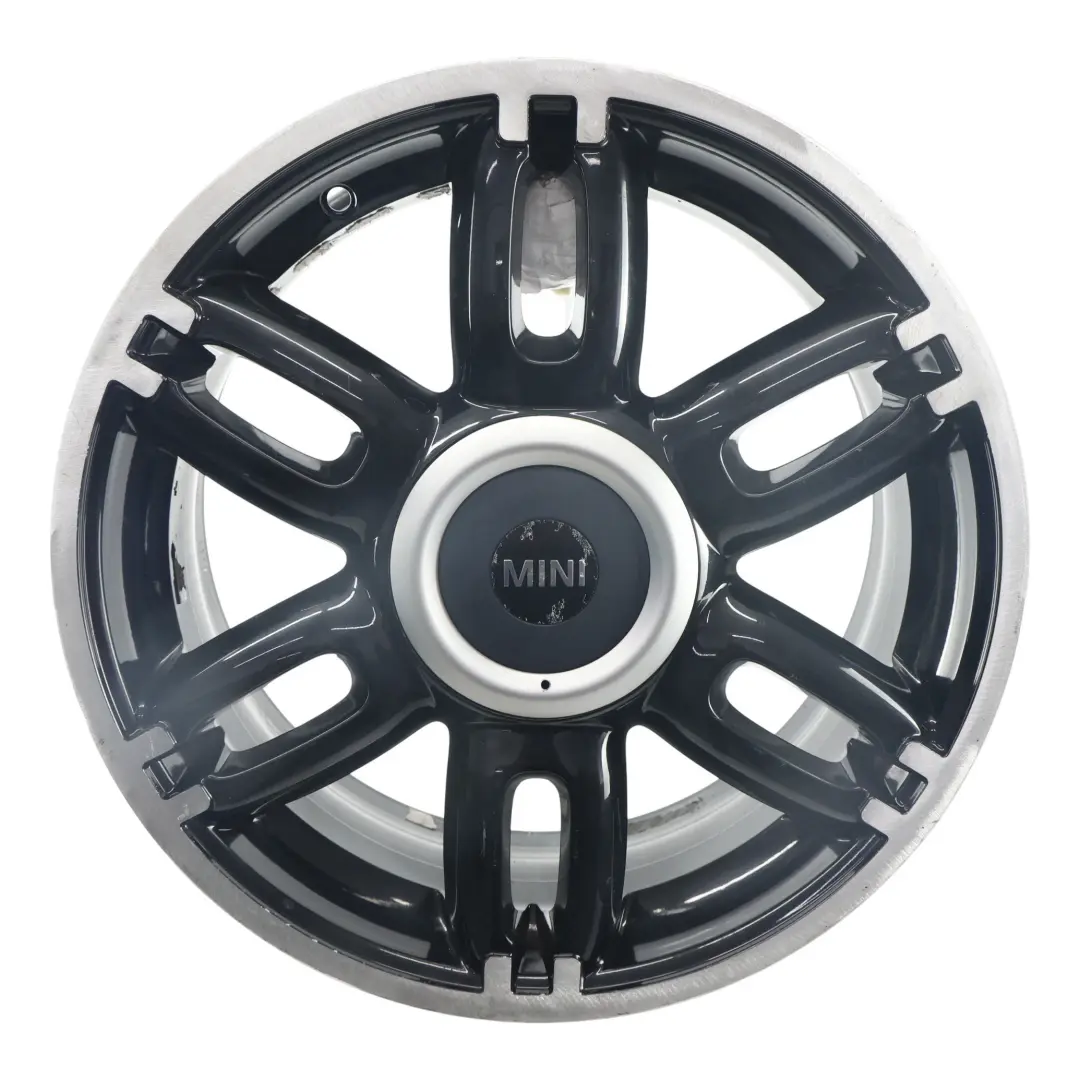 Alloy Rim 17" ET:48 7J Twin Spoke 128 to Mini Cooper One R55 R56 R57 Black Wheel with Part number 6798721 Mini Cooper One R55 R56 R57 Black Wheel Alloy Rim 17" ET:48 7J Twin Spoke 128 - SKU 6798721-3 - Part number 6798721
