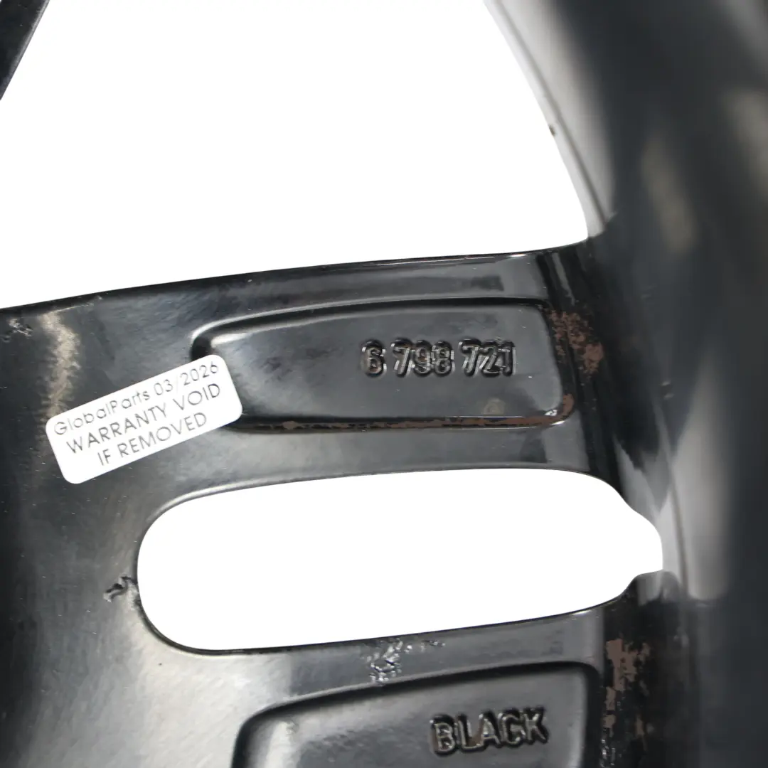 Alloy Rim 17" ET:48 7J Twin Spoke 128 to Mini Cooper One R55 R56 R57 Black Wheel with Part number 6798721 Mini Cooper One R55 R56 R57 Black Wheel Alloy Rim 17" ET:48 7J Twin Spoke 128 - SKU 6798721-3 - Part number 6798721