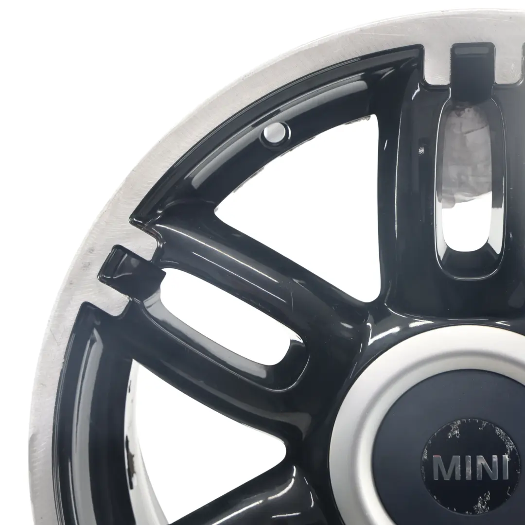 Mini Cooper One R55 R56 R57 Black Wheel Alloy Rim 17" ET:48 7J Twin Spoke 128 - SKU 6798721-3 - Part number 6798721