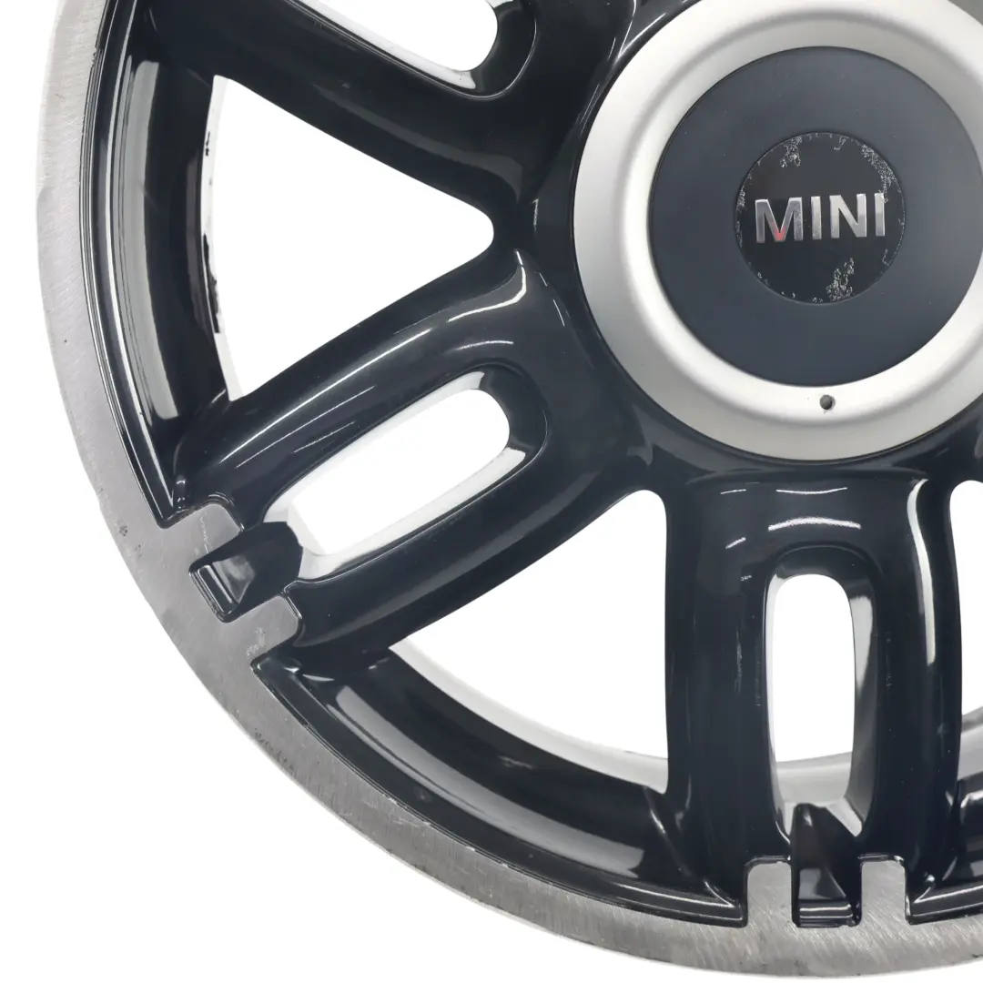 Mini Cooper One R55 R56 R57 Black Wheel Alloy Rim 17" ET:48 7J Twin Spoke 128 - SKU 6798721-3 - Part number 6798721