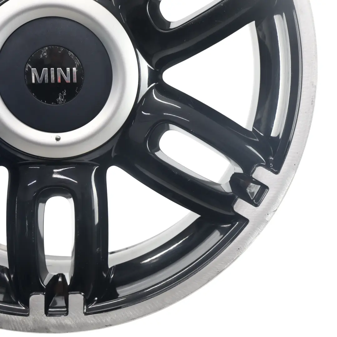Alloy Rim 17" ET:48 7J Twin Spoke 128 to Mini Cooper One R55 R56 R57 Black Wheel with Part number 6798721 Mini Cooper One R55 R56 R57 Black Wheel Alloy Rim 17" ET:48 7J Twin Spoke 128 - SKU 6798721-3 - Part number 6798721