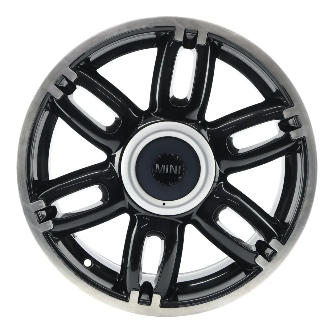 Alloy Wheel Rim 17" Twin Spoke Black to Mini R55 R56 R57 with Part number 6798721 Mini R55 R56 R57 Alloy Wheel Rim 17" Twin Spoke Black - SKU 6798721-4 - Part number 6798721