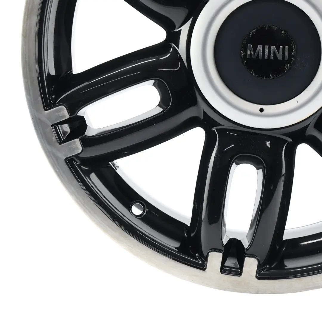 Alloy Wheel Rim 17" Twin Spoke Black to Mini R55 R56 R57 with Part number 6798721 Mini R55 R56 R57 Alloy Wheel Rim 17" Twin Spoke Black - SKU 6798721-4 - Part number 6798721